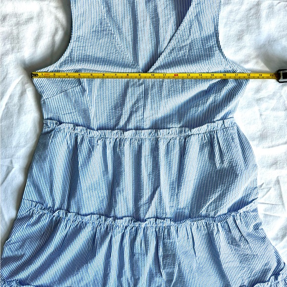 Summer dress seersucker tiered sleeveless sz 6 - Picture 10 of 11